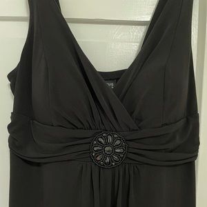 Black formal dress perfect for wedding or evening